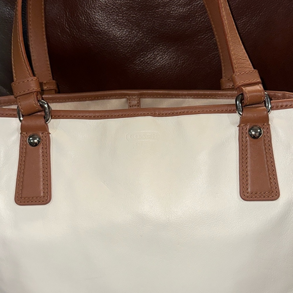 🔥🔥🔥Vintage Coach Colorblock Leather Shoulder Bag - Picture 3 of 15